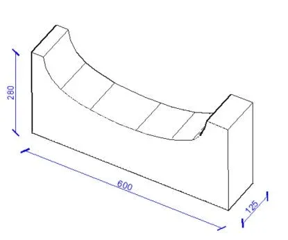 600x280x125mm